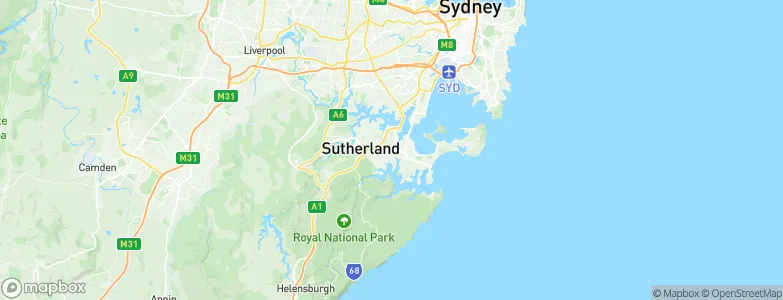 Miranda, Australia Map