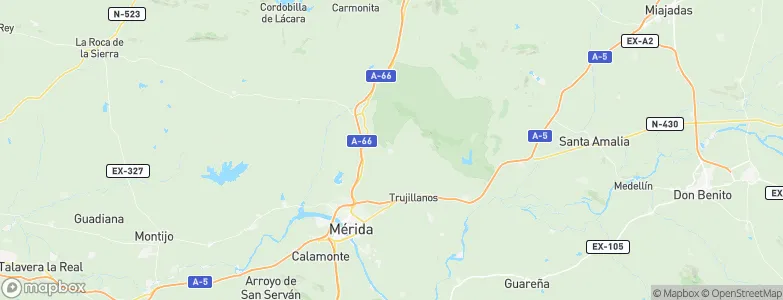 Mirandilla, Spain Map
