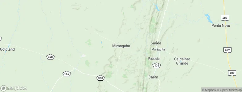 Mirangaba, Brazil Map