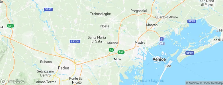Mirano, Italy Map