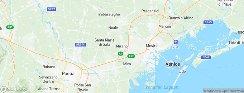 Mirano, Italy Map