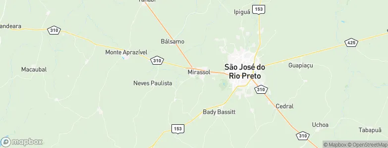 Mirassol, Brazil Map