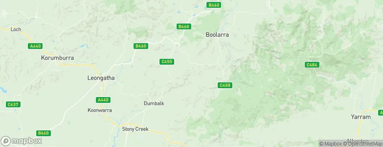 Mirboo, Australia Map