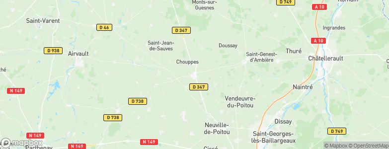 Mirebeau, France Map