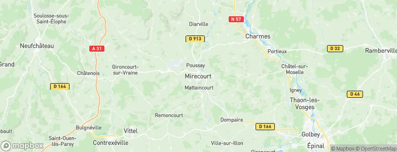 Mirecourt, France Map