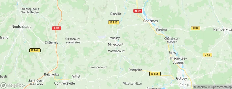 Mirecourt, France Map