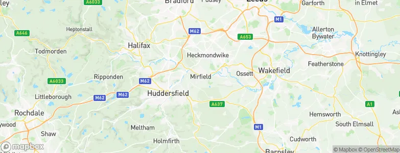 Mirfield, United Kingdom Map