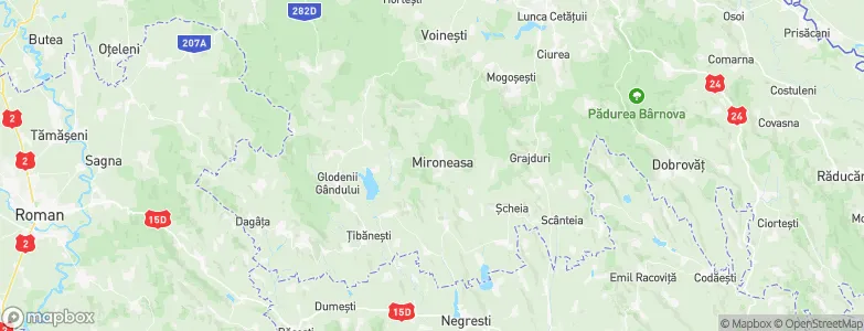 Mironeasa, Romania Map