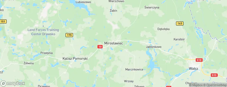 Mirosławiec, Poland Map