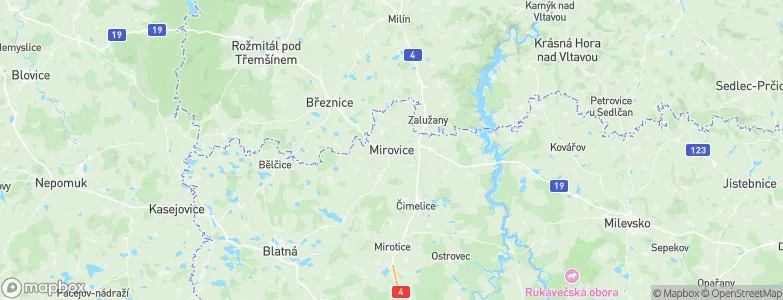 Mirovice, Czechia Map