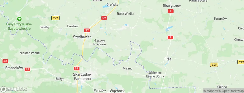 Mirów, Poland Map