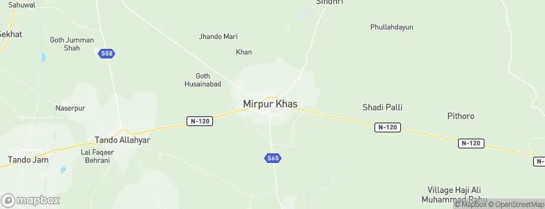 Mirpur Khas, Pakistan Map