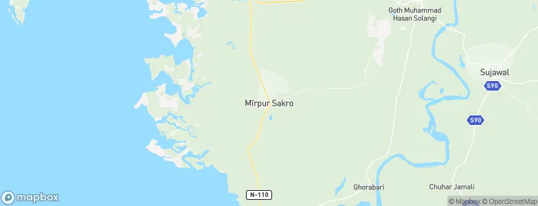 Mirpur Sakro, Pakistan Map