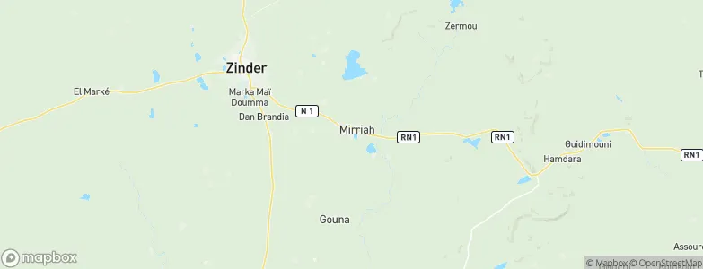 Mirriah, Niger Map