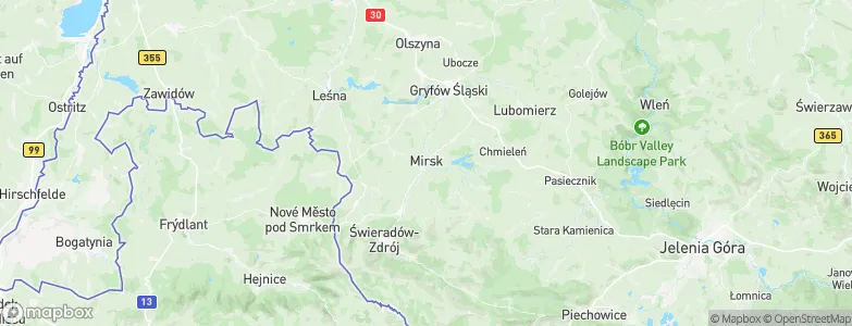 Mirsk, Poland Map