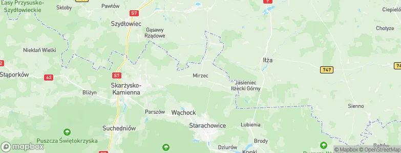Mirzec, Poland Map