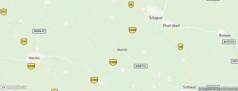 Misrikh, India Map