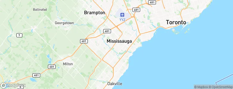 Mississauga, Canada Map