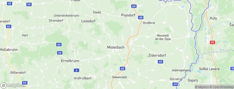 Mistelbach, Austria Map