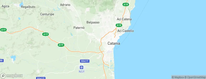 Misterbianco, Italy Map