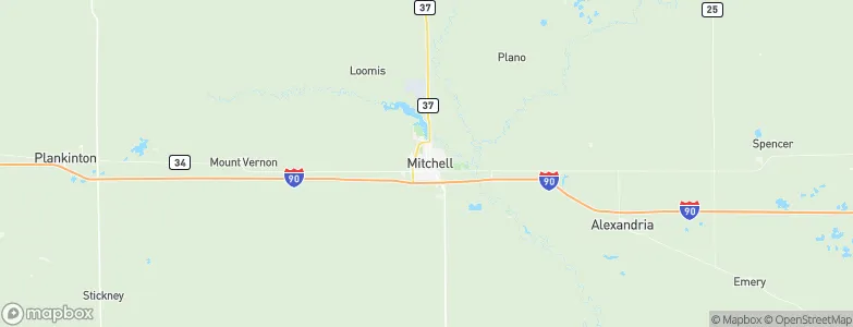 Mitchell, United States Map