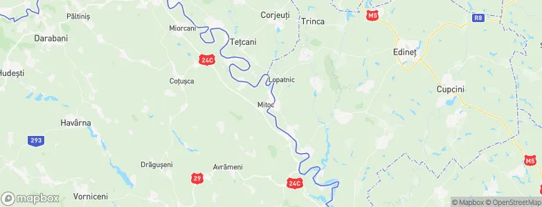 Mitoc, Romania Map