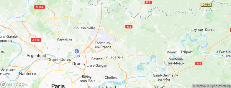 Mitry-Mory, France Map