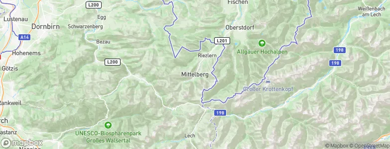 Mittelberg, Austria Map