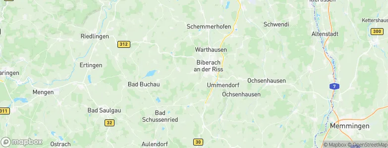 Mittelbiberach, Germany Map