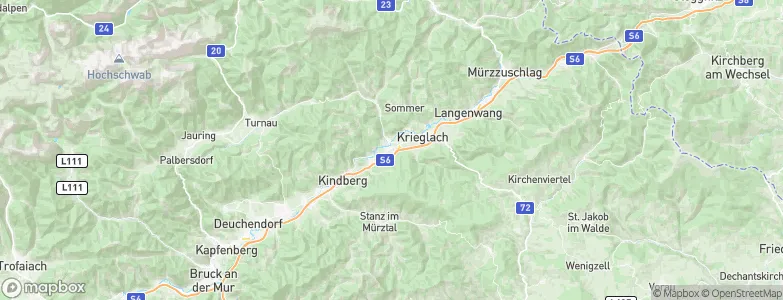 Mitterdorf im Mürztal, Austria Map