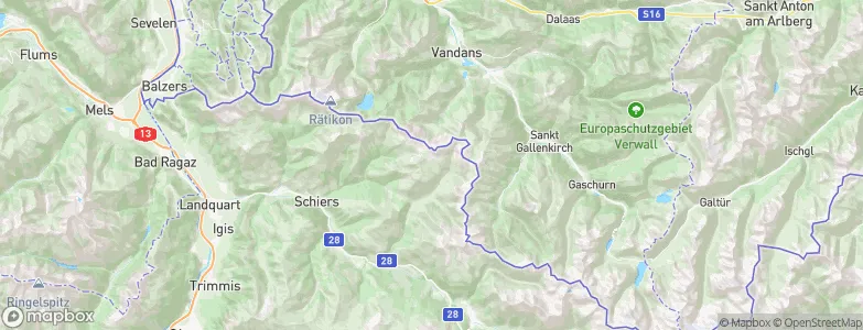 Mittlersass, Switzerland Map