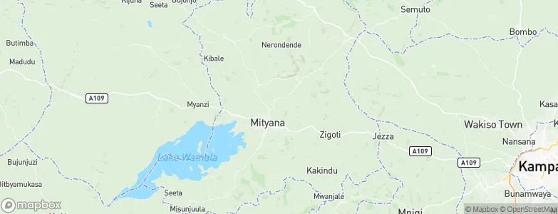 Mityana District, Uganda Map