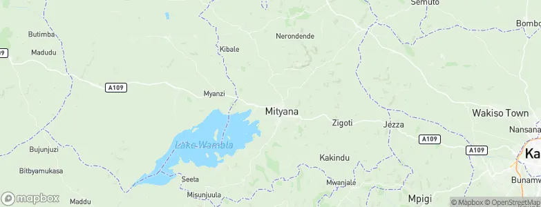 Mityana, Uganda Map