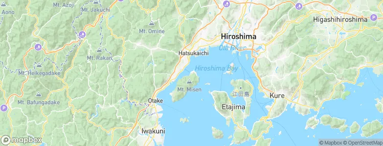 Miyajima, Japan Map