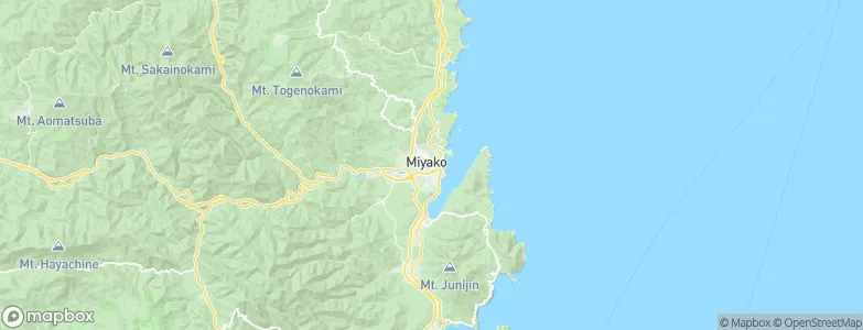 Miyako, Japan Map