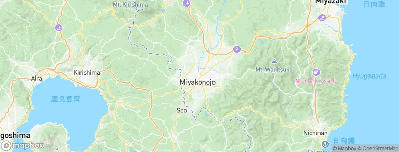 Miyakonojō, Japan Map