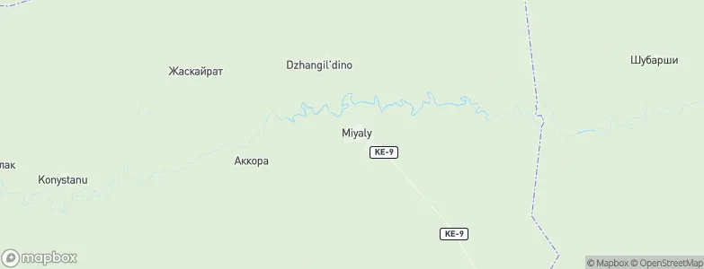 Miyaly, Kazakhstan Map