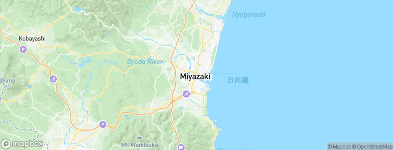 Miyazaki, Japan Map