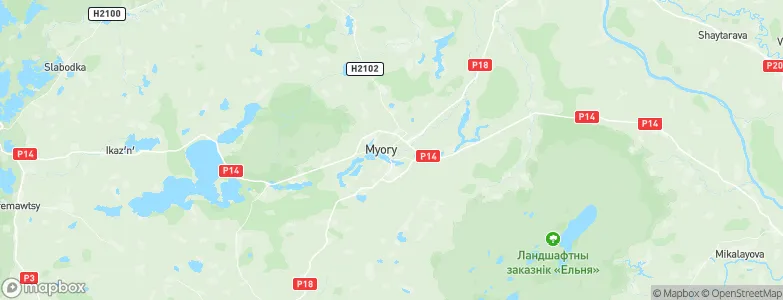 Miyory, Belarus Map