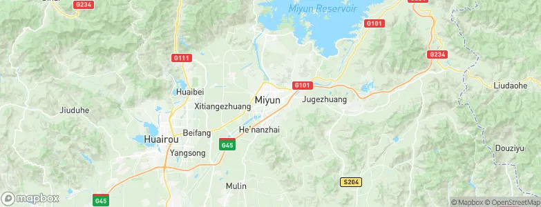 Miyun, China Map