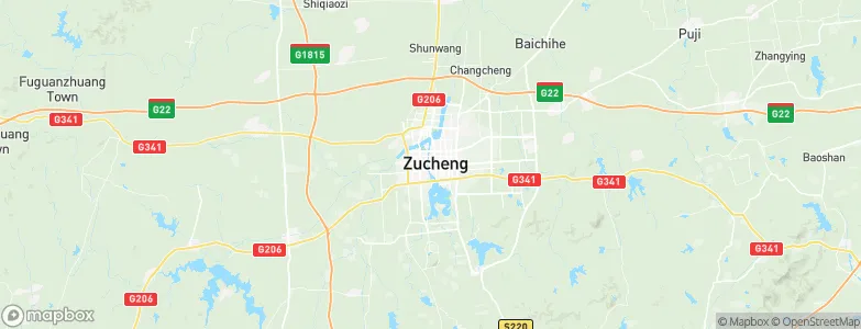 Mizhou, China Map