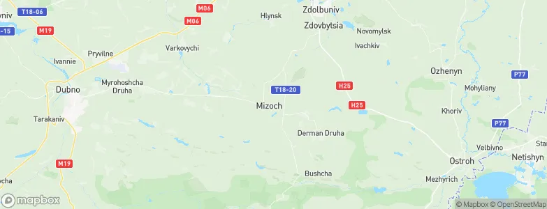 Mizoch, Ukraine Map