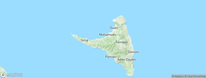 Mjimandra, Comoros Map