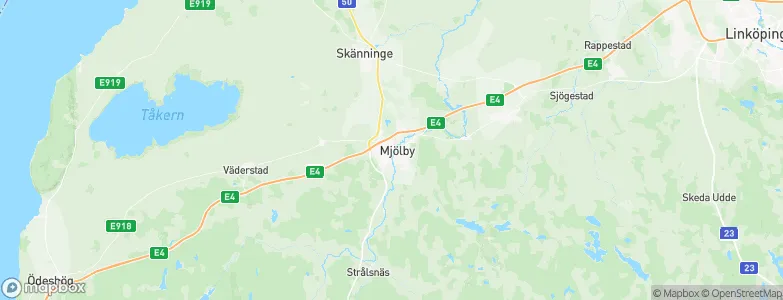 Mjölby, Sweden Map