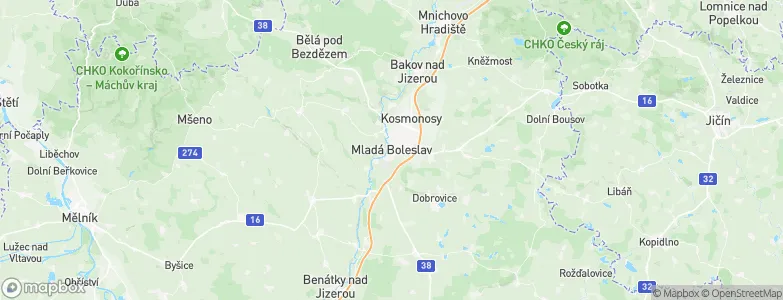 Mladá Boleslav, Czechia Map