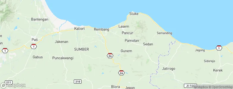 Mlawat, Indonesia Map