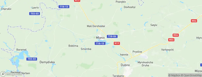 Mlyniv, Ukraine Map