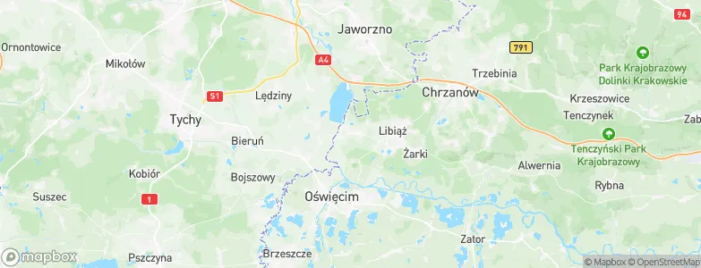 Młyny, Poland Map