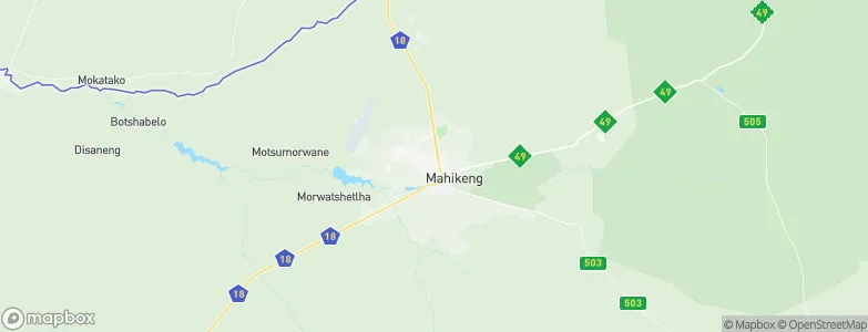 Mmabatho, South Africa Map