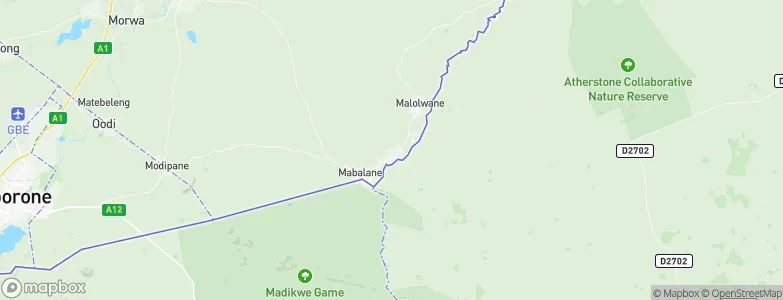 Mmathubudukwane, Botswana Map